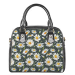 Watercolor Daisy Flower Pattern Print Shoulder Handbag
