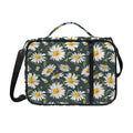 Watercolor Daisy Flower Pattern Print Shoulder Strap Bible Bag