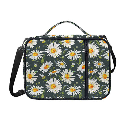Watercolor Daisy Flower Pattern Print Shoulder Strap Bible Bag