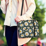Watercolor Daisy Flower Pattern Print Shoulder Strap Bible Bag