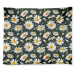 Watercolor Daisy Flower Pattern Print Tapestry
