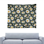 Watercolor Daisy Flower Pattern Print Tapestry