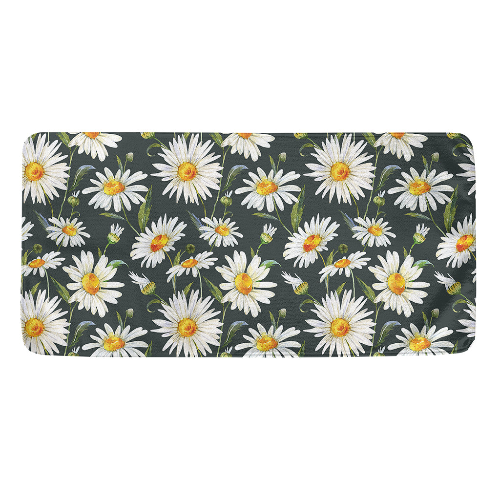 Watercolor Daisy Flower Pattern Print Towel