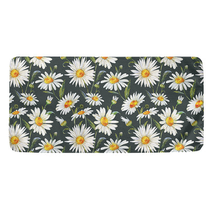 Watercolor Daisy Flower Pattern Print Towel