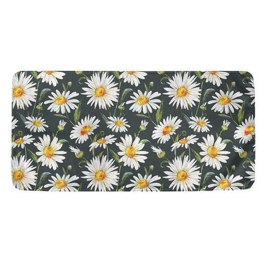 Watercolor Daisy Flower Pattern Print Towel