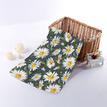 Watercolor Daisy Flower Pattern Print Towel