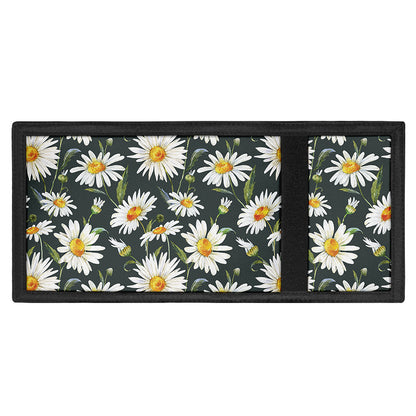 Watercolor Daisy Flower Pattern Print Trifold Wallet