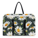 Watercolor Daisy Flower Pattern Print Utility Tote Bag