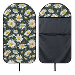 Watercolor Daisy Flower Pattern Print Waterproof Car Seat Cover
