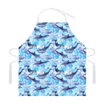 Watercolor Dolphin In The Sea Print Adjustable Apron