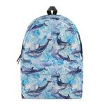 Watercolor Dolphin In The Sea Print Backpack