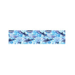Watercolor Dolphin In The Sea Print Bed Runner