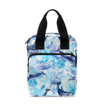 Watercolor Dolphin In The Sea Print Bible Tote Bag