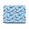Watercolor Dolphin In The Sea Print Bifold Wallet