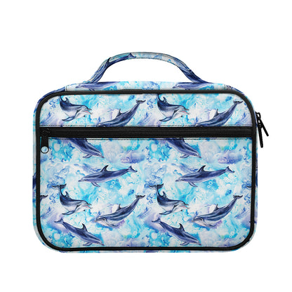 Watercolor Dolphin In The Sea Print Briefcase Bible Bag