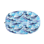 Watercolor Dolphin In The Sea Print Car Side Mirror Covers