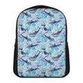 Watercolor Dolphin In The Sea Print Casual Backpack