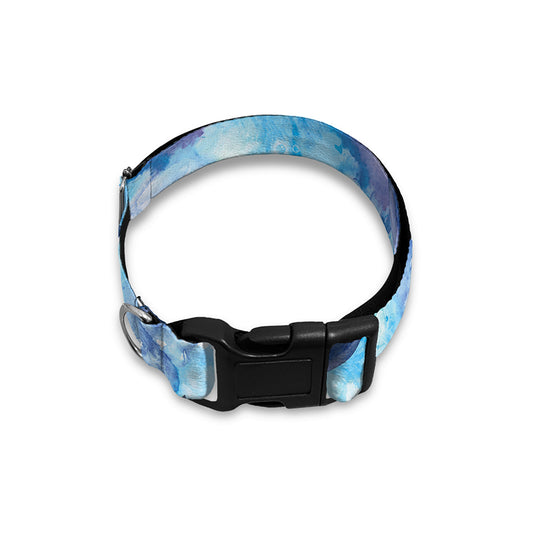 Watercolor Dolphin In The Sea Print Dog Collar