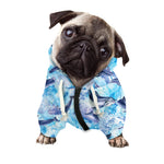 Watercolor Dolphin In The Sea Print Dog Zip Up Hoodie