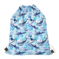 Watercolor Dolphin In The Sea Print Drawstring Bag