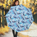 Watercolor Dolphin In The Sea Print Foldable Umbrella