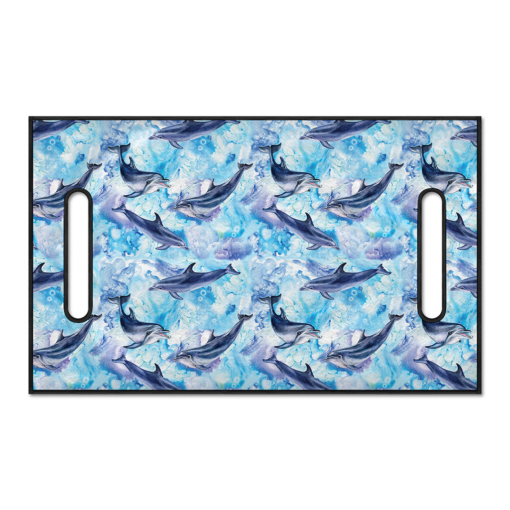 Watercolor Dolphin In The Sea Print Golf Cart Seat Cover