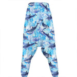 Watercolor Dolphin In The Sea Print Hammer Pants
