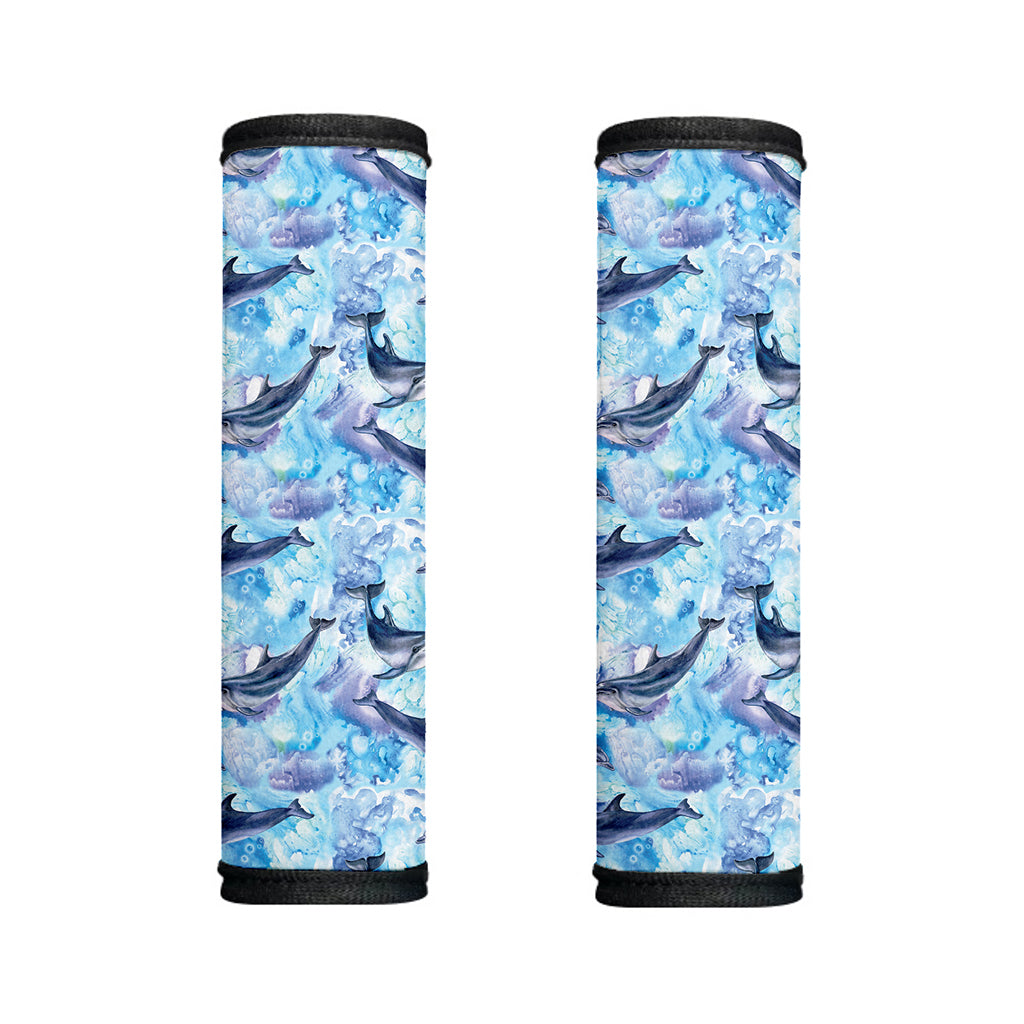 Watercolor Dolphin In The Sea Print Handle Covers