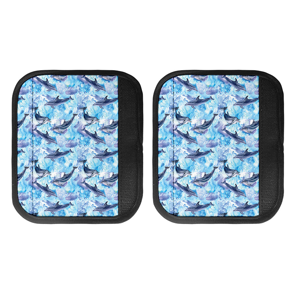 Watercolor Dolphin In The Sea Print Handle Covers