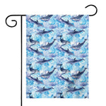 Watercolor Dolphin In The Sea Print House Flag