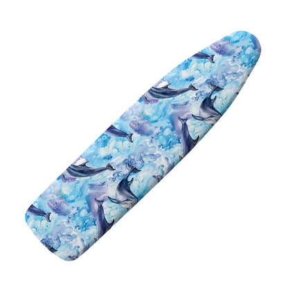 Watercolor Dolphin In The Sea Print Ironing Board Cover