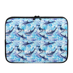 Watercolor Dolphin In The Sea Print Laptop Sleeve