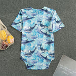 Watercolor Dolphin In The Sea Print Men's Bodysuit