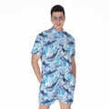 Watercolor Dolphin In The Sea Print Men's Romper