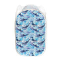 Watercolor Dolphin In The Sea Print Mesh Laundry Hamper
