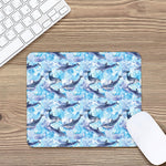 Watercolor Dolphin In The Sea Print Mouse Pad