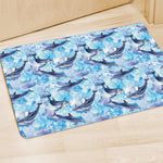 Watercolor Dolphin In The Sea Print Polyester Doormat