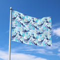 Watercolor Dolphin In The Sea Print Polyester Flag