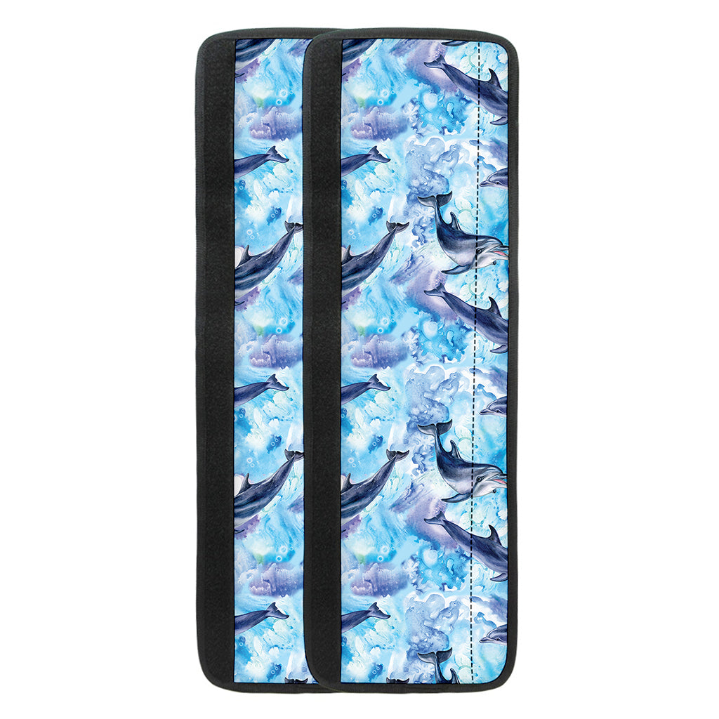 Watercolor Dolphin In The Sea Print Refrigerator Handle Covers