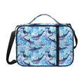 Watercolor Dolphin In The Sea Print Shoulder Strap Bible Bag