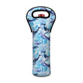 Watercolor Dolphin In The Sea Print Single Neoprene Wine Tote