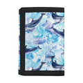 Watercolor Dolphin In The Sea Print Trifold Wallet