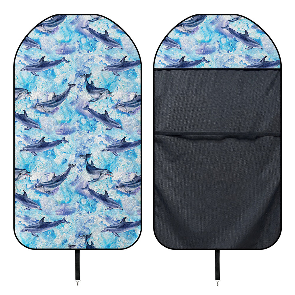 Watercolor Dolphin In The Sea Print Waterproof Car Seat Cover
