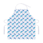 Watercolor Dolphin Pattern Print Adjustable Apron