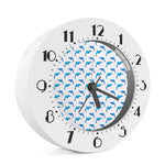 Watercolor Dolphin Pattern Print Alarm Clock