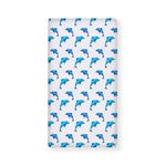 Watercolor Dolphin Pattern Print Baby Crib Sheet