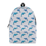 Watercolor Dolphin Pattern Print Backpack