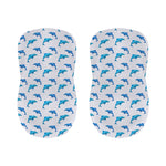 Watercolor Dolphin Pattern Print Bar Stool Covers