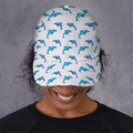 Watercolor Dolphin Pattern Print Baseball Cap