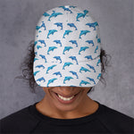 Watercolor Dolphin Pattern Print Baseball Cap